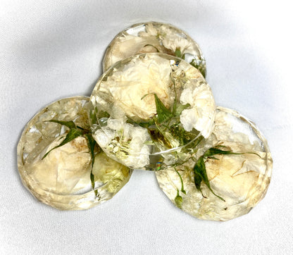 Flower Preservation faceted coasters