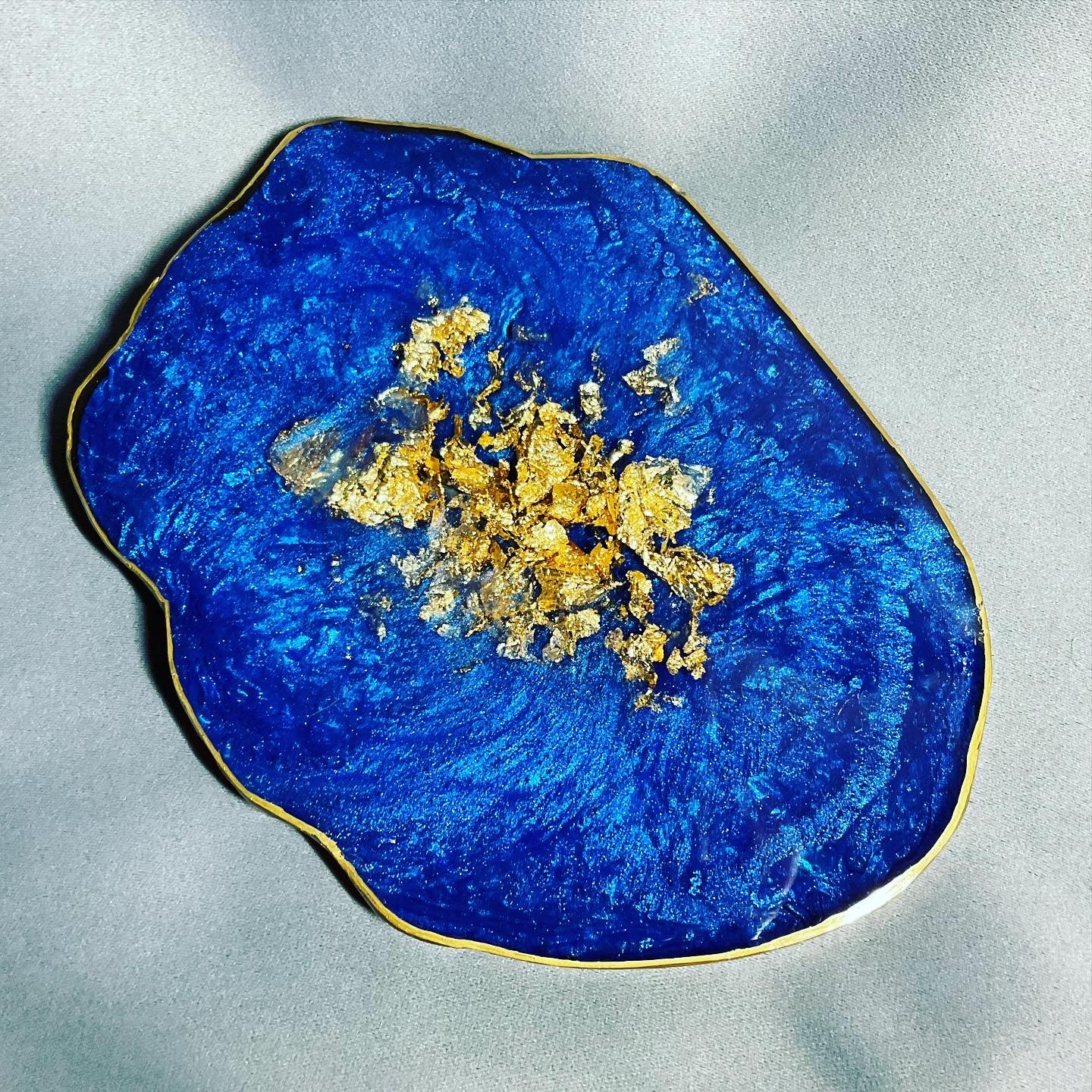 Sapphire Blue geode style Coasters