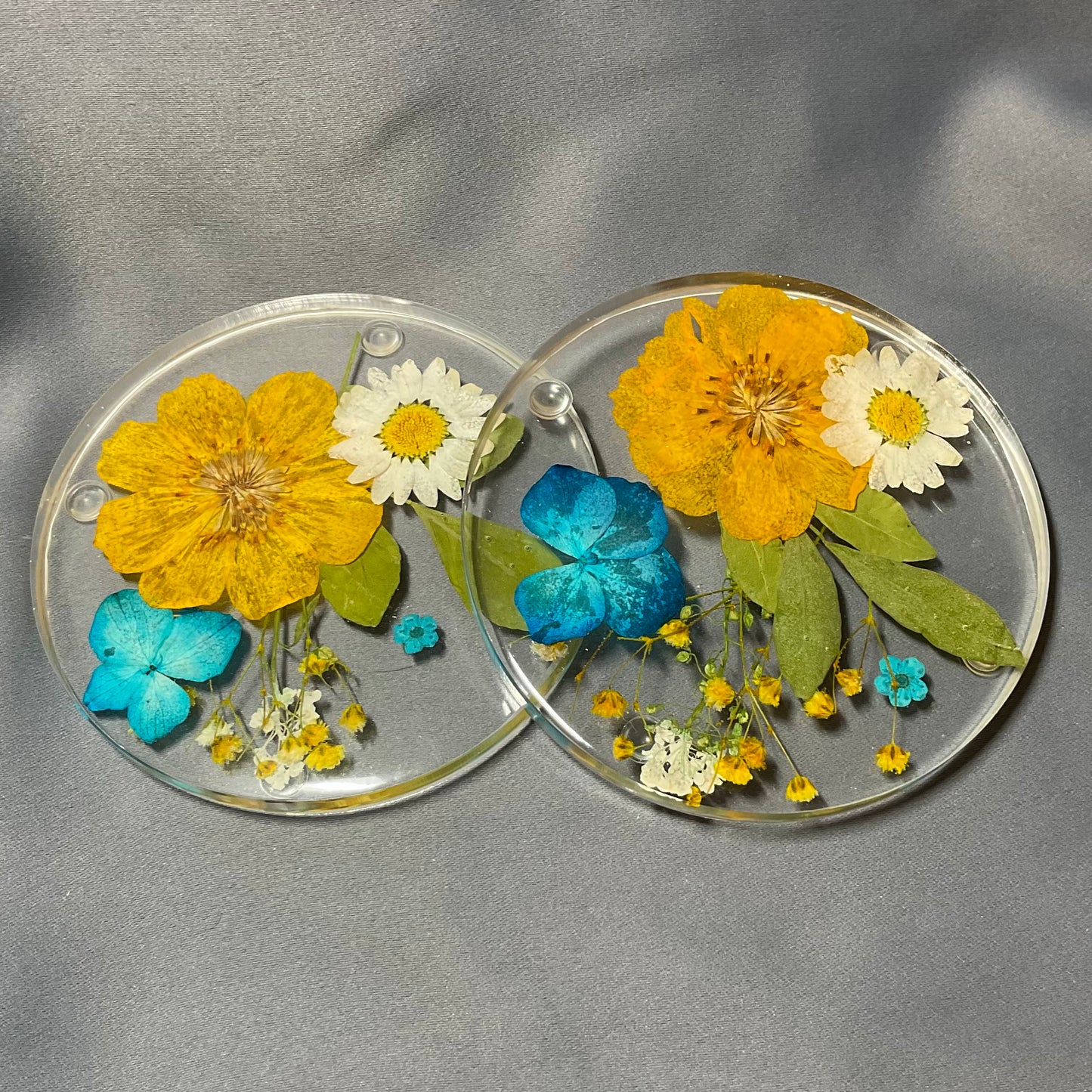 Custom Floral Coasters