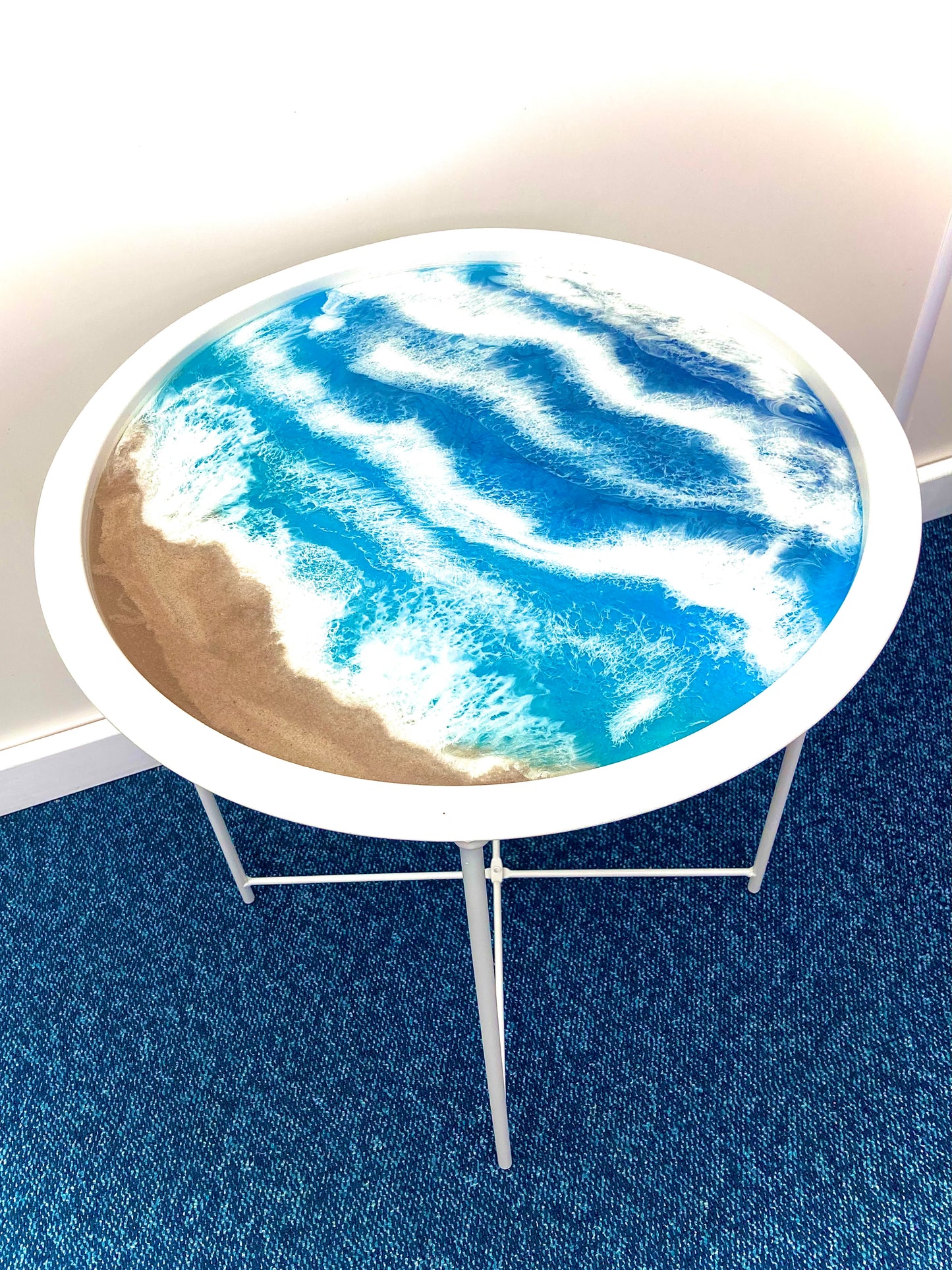 Ocean inspired 45cm side table