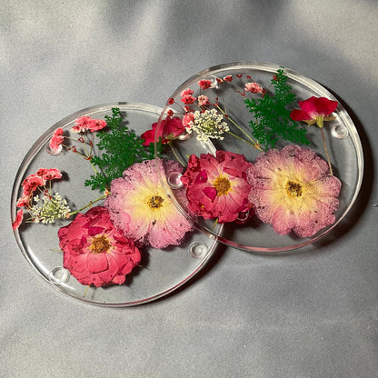 Custom Floral Coasters