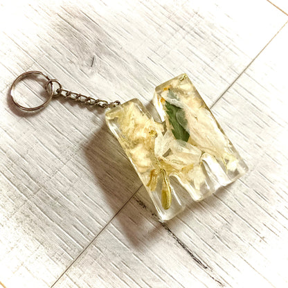 Flower Preservation letter keyring