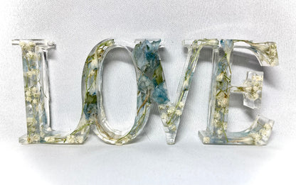 Flower Preservation Freestanding ‘LOVE’ sign