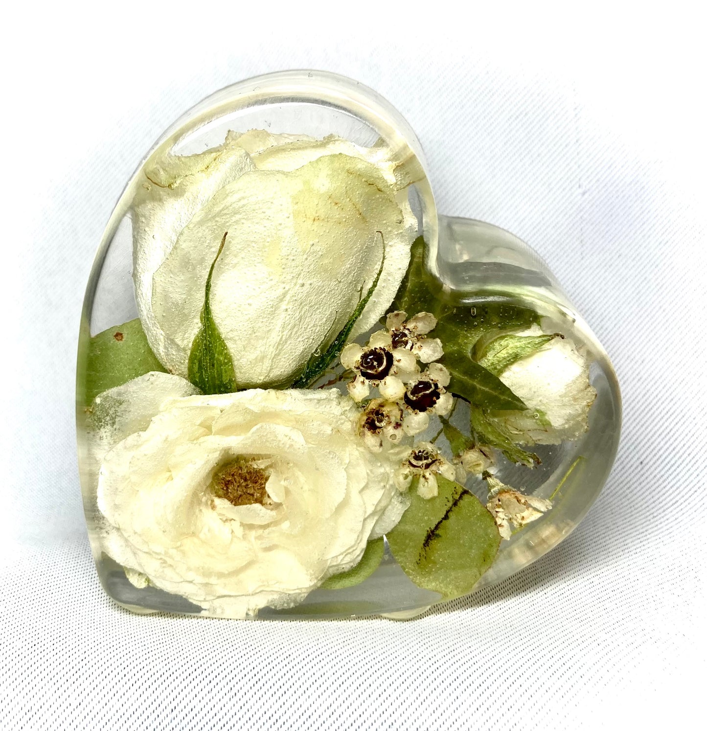 Flower Preservation 8cm heart ornament