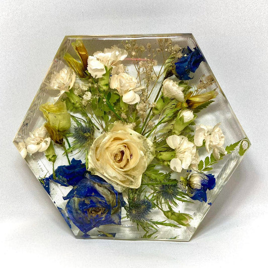 Flower Preservation 20cm hexagon ornament