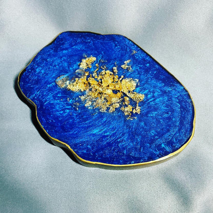 Sapphire Blue geode style Coasters