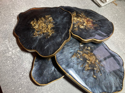 Custom colour geode style Coasters