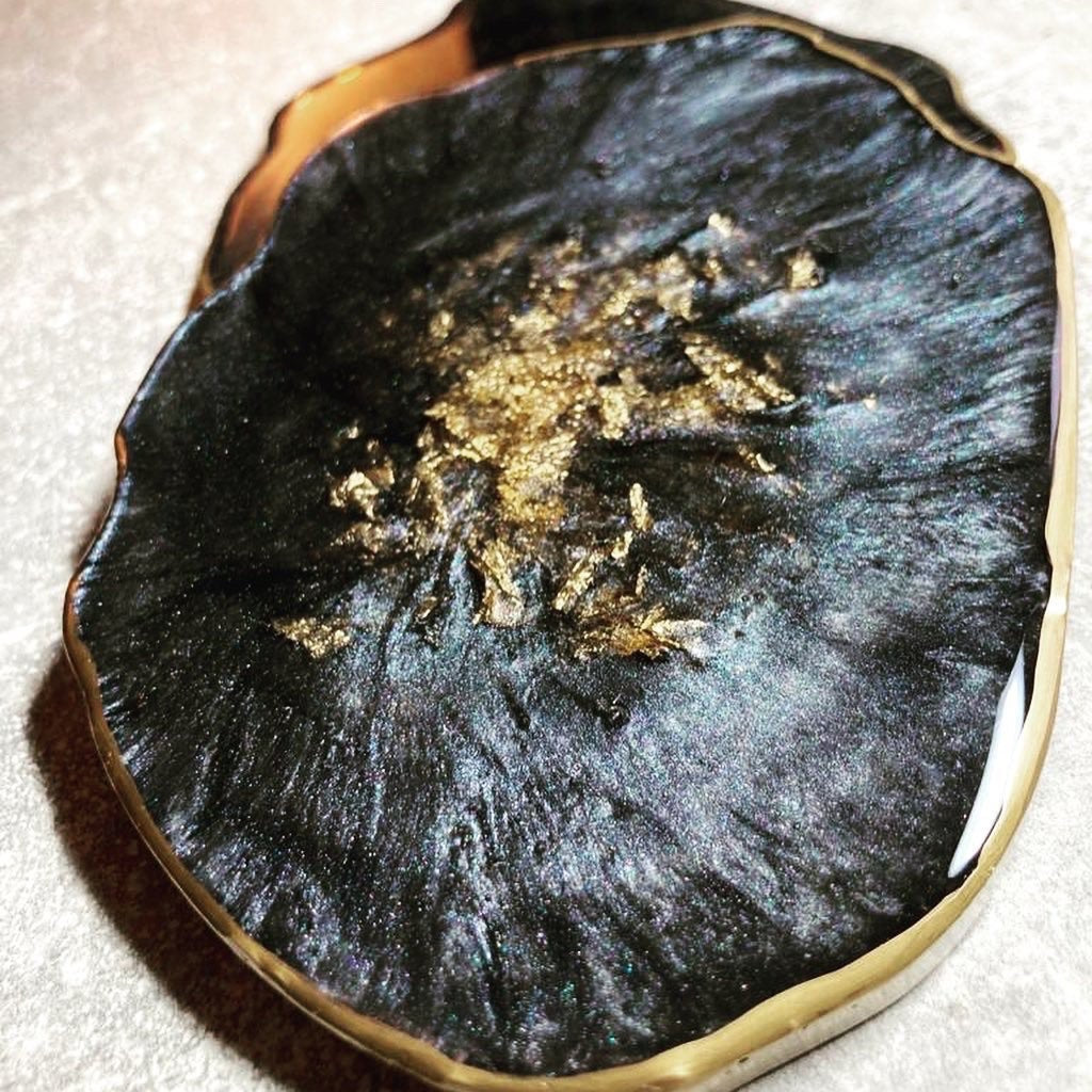 Space Grey geode style Coasters
