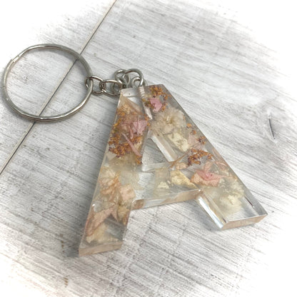 Flower Preservation letter keyring