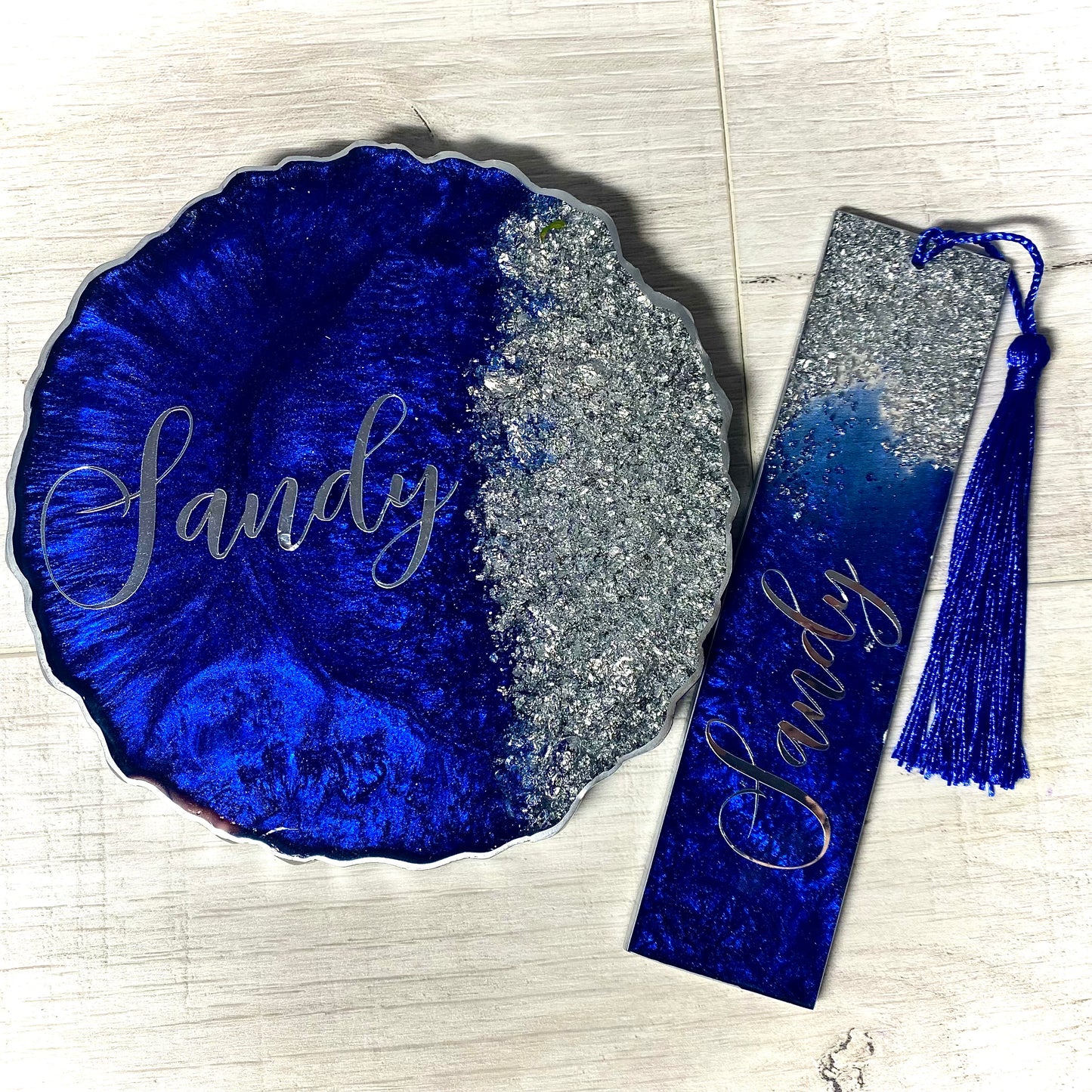 Personalised Bookmark and Coaster Gift Set