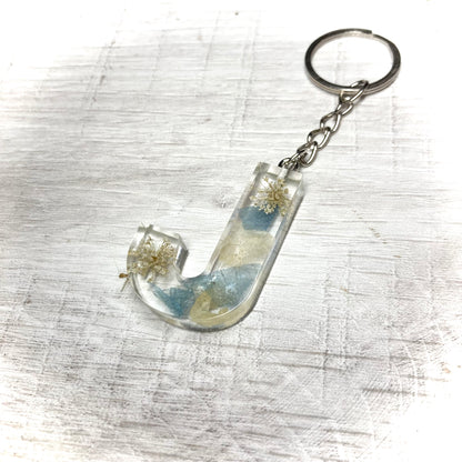 Flower Preservation letter keyring